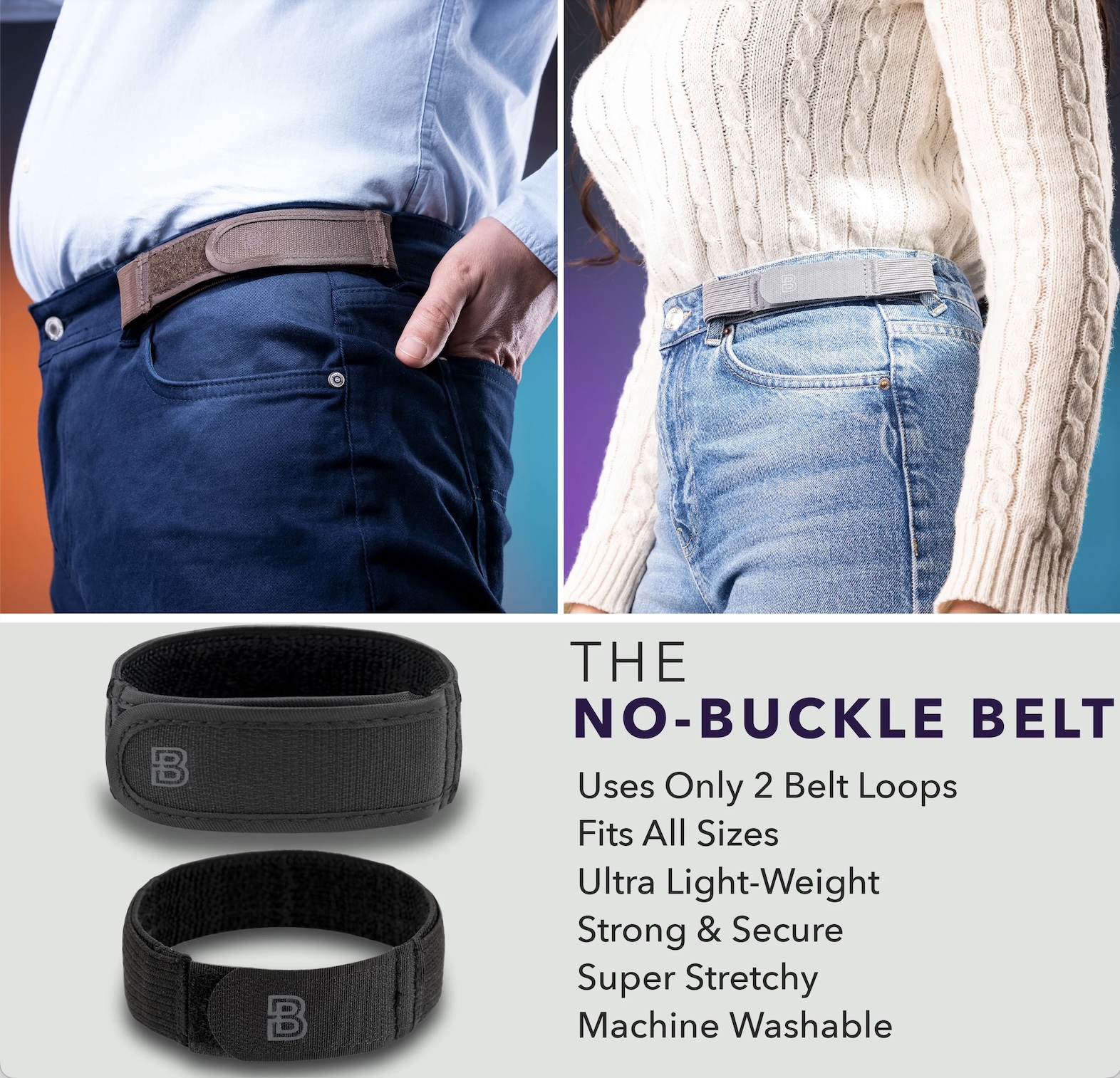 Discover the BeltBro No Buckle Belt | BeltBro