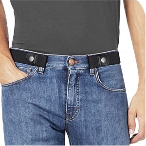 2 PACK Buckleless Belt For Men,2026 Upgraded Buckle Less Belt Loops,For
